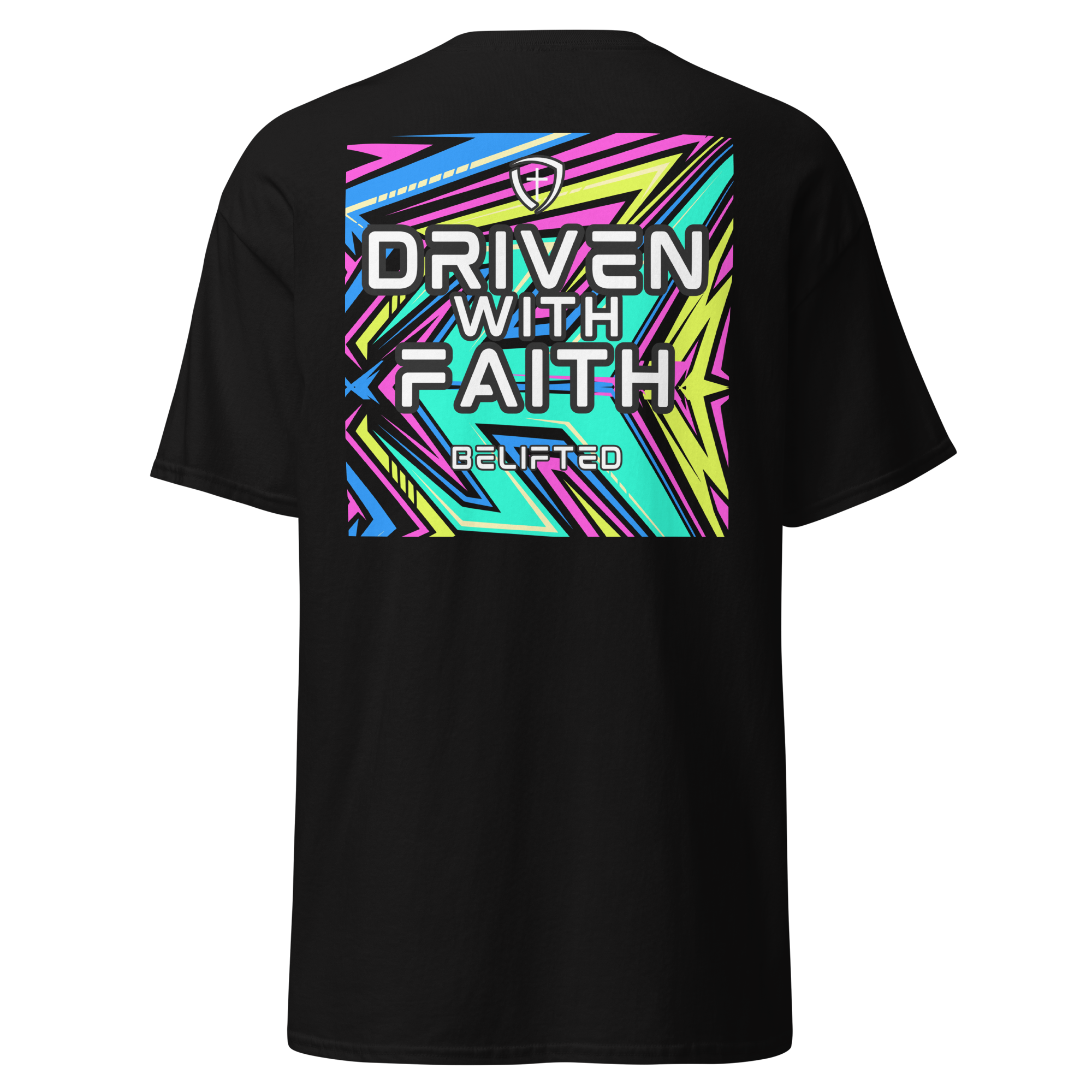 black faith based graphic shirt Christian apparel