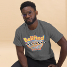 unisex vintage nascar graphic shirt lifestyle model wearing belifted